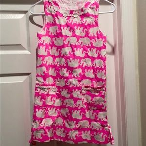 Girls Lilly Pulitzer Elephant dress Tusk in Sun